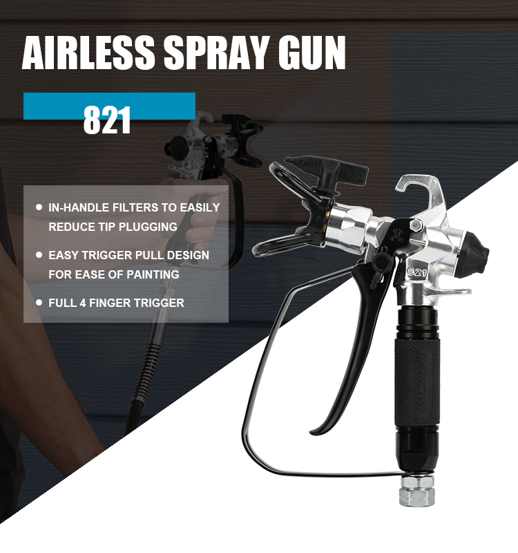 AOOKMIYA 821 Paint Sprayer Gun Airless Spray Gun High Pressure Airless